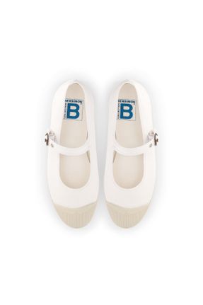 کفش کژوال سفید زنانه پاشنه کوتاه ( 4 - 1 cm ) پاشنه ساده کد 833069846
