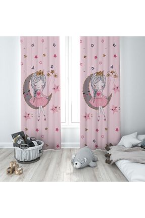 پرده زمینه صورتی ساتن gekahome - کد 823038714
