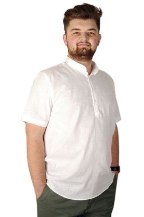 پیراهن سفید مردانه سایز بزرگ کد 50292186