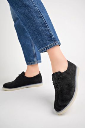 کفش آکسفورد مشکی زنانه پاشنه کوتاه ( 4 - 1 cm ) کد 833105525