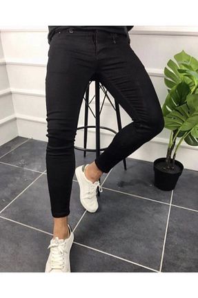 شلوار جین مشکی مردانه پاچه تنگ bodwox man - کد 45978546