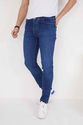 شلوار جین آبی مردانه پاچه ساده جین ساده کد 327506170