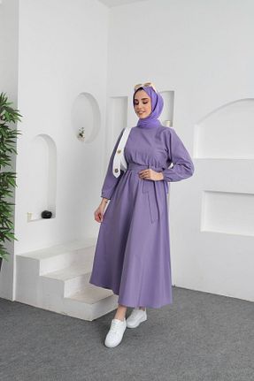 لباس حجاب بنفش زنانه Çan Genel Markalar - کد 804140614