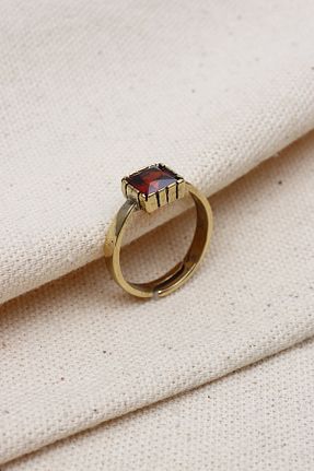 انگشتر جواهر قرمز زنانه زیرکن Süspüs Accessories - کد 833119367