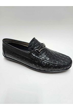 کفش کژوال مشکی مردانه چرم خالص EMRAH BARAN - کد 833169500