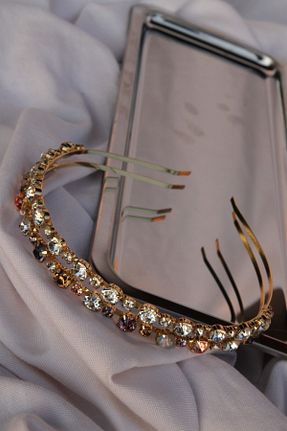 تاج زرد زنانه HEVISS - کد 70099605