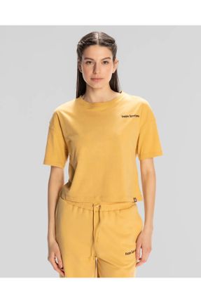 تی شرت زرد زنانه رگولار تکی کد 815769820