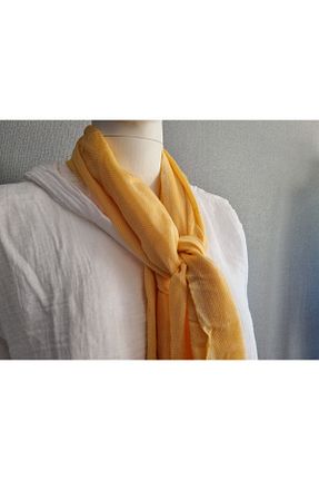 دستمال گردن نارنجی زنانه پنبه ای Sierra Linens - کد 828904752