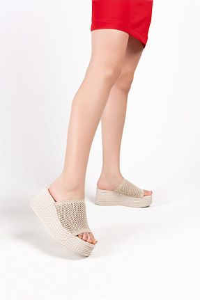 کفش پاشنه بلند پر بژ زنانه پاشنه متوسط (5-9 سانتی متر) Lolita Love Shoes - کد 833261833