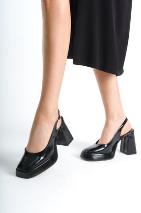 کفش پاشنه بلند کلاسیک مشکی زنانه پاشنه پلت فرم پاشنه متوسط ( 5 - 9 cm ) کد 833344801