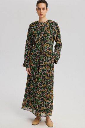 لباس طوسی زنانه اورسایز بافتنی پلی استر کد 833306845