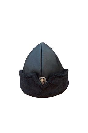 کلاه پشمی مشکی مردانه خز مصنوعی salarticaret - کد 833308684