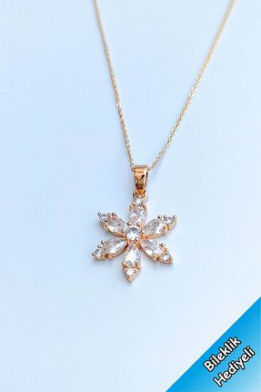 گردنبند استیل ( فولاد ) طلائی زنانه رودیوم TREND COLLECTİON - کد 827810548