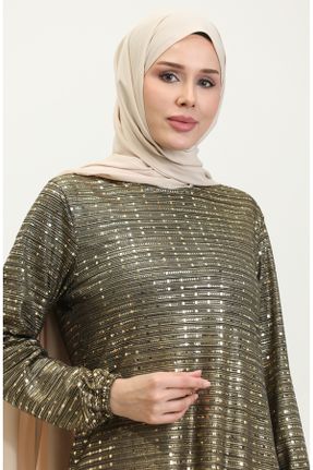 لباس طلائی زنانه ریلکس بافتنی کد 833377479