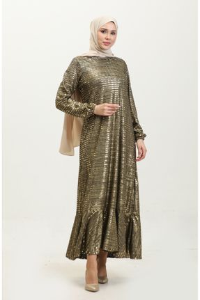 لباس طلائی زنانه ریلکس بافتنی کد 833377479