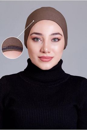 کلاه شنای حجاب قهوه ای زنانه nanak - کد 277013288