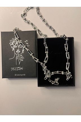گردنبند استیل ( فولاد ) زنانه استیل (فولاد) İS DESING - کد 833461947