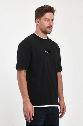 تیشرت مشکی مردانه اورسایز Rodi Jeans - کد 833474455