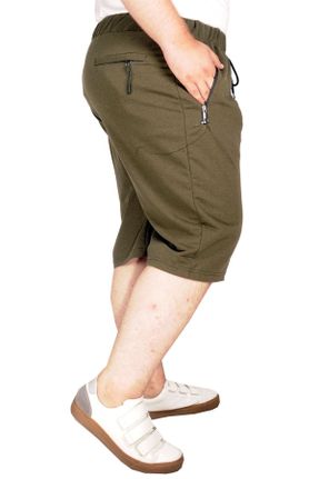شلوارک خاکی مردانه فاق بلند پارچه کد 129905278