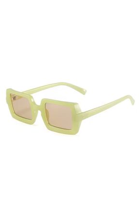 عینک آفتابی سبز زنانه 46 UV400 پلاستیک مستطیل کد 833082059