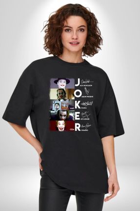 تی شرت مشکی زنانه اورسایز یقه گرد پارچه ای کد 820411742