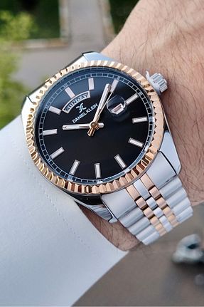 ساعت مچی صورتی مردانه 43 میلی متر Daniel Klein - کد 833227432