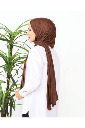 شال قهوه ای زنانه پنبه ای Golden Rose - کد 833203377