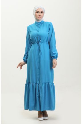 لباس آبی زنانه ریلکس بافتنی کد 833377713
