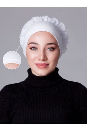 کلاه شنای اسلامی سفید زنانه کد 369132171