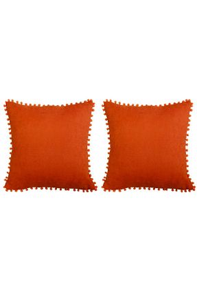 کوسن و روکش کوسن نارنجی پلی استر GOCCIA - کد 824364862