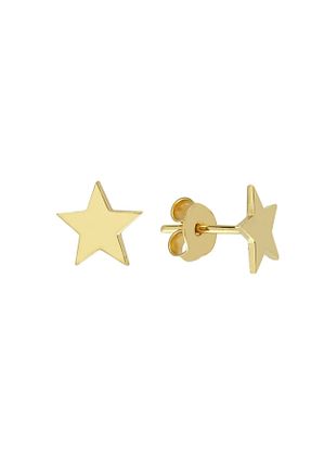 گوشواره طلا زرد زنانه 14 عیار KRD - کد 118008862