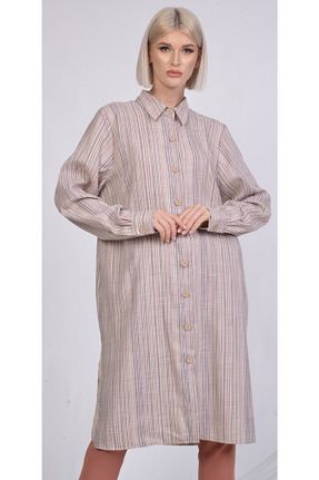 تونیک حجاب بنفش زنانه ویسکون SORALLİNE - کد 118226610