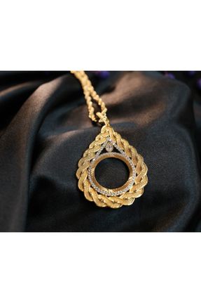 گردنبند جواهر طلائی زنانه روکش طلا کد 118413700