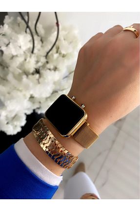ساعت مچی طلائی زنانه 36-40 میلی متر İSTLİV - کد 118951598