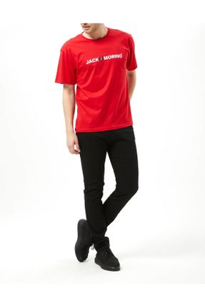 تی شرت قرمز مردانه سوپر اسلیم فیت کد 833101138