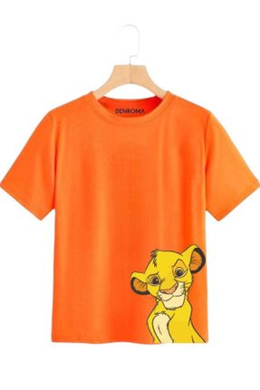 تی شرت نارنجی بچه گانه اورسایز کد 833096161