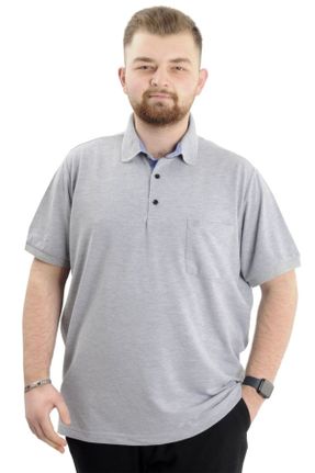 تی شرت طوسی مردانه سایز بزرگ کد 39627902