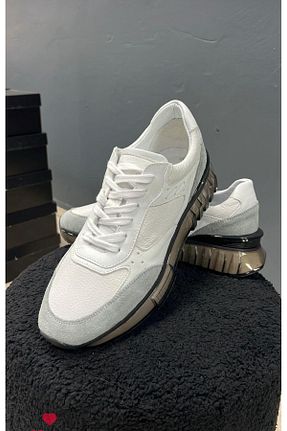 کفش اسنیکر سفید مردانه چرم اصل YILDIRAY YAVUZ SHOES - کد 833088684
