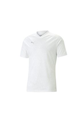 تی شرت سفید مردانه رگولار یقه گرد تکی کد 833121763