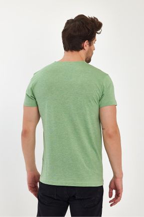 تی شرت سبز مردانه یقه خدمه بیسیک کد 833120620