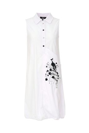 لباس سفید زنانه بافتنی رگولار کد 825240899