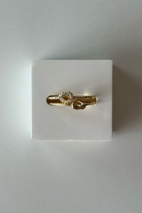 انگشتر جواهر طلائی زنانه روکش طلا کد 833126128