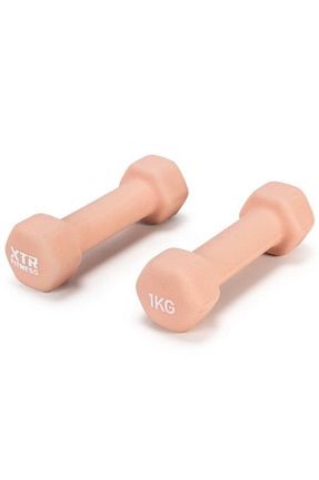 دمبل و صفحه وزنه صورتی وینیل XTR Fitness - کد 350067255