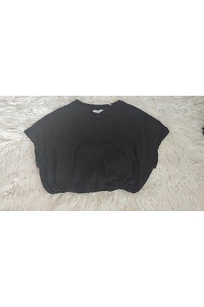 بلوز مشکی زنانه ساده Myzen - کد 825980818