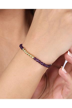 دستبند نقره طلائی زنانه 925 عیار MEKS JEWELS - کد 833051929
