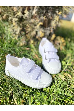 کفش اسنیکر سفید بچه گانه چسبی NS Little - کد 807022114