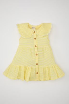 لباس زرد بچه گانه بافتنی رگولار کد 833201689