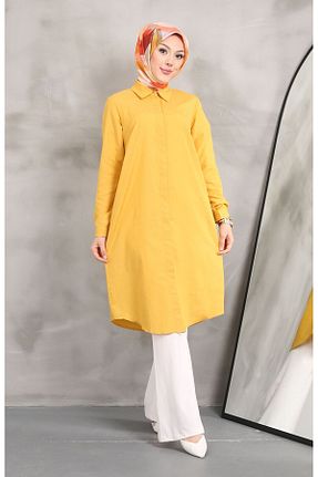 تونیک زرد زنانه بافتنی MODA MAÇKA PARK - کد 833211766