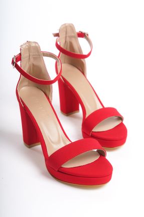 کفش پاشنه بلند کلاسیک قرمز زنانه چرم مصنوعی پاشنه ضخیم پاشنه متوسط ( 5 - 9 cm ) کد 833250952