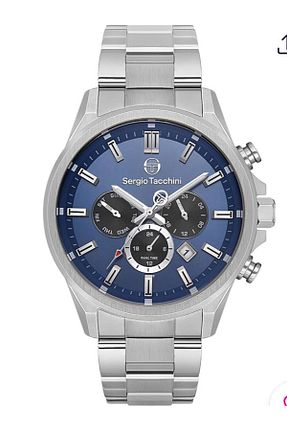 ساعت مچی سرمه ای مردانه 46 میلی متر Sergio Tacchini - کد 833257728